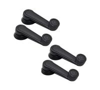 Lhdktee Para múltiples vehículos Serie 1/2/4 piezas para instalar manija de ventana accesorio de manija de ventana duradero negro Elevalunas Eléctrico(4piece)