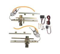 Lhdktee Para Street Hot Rat Rod Kit De Conversión De Ventana Eléctrica De 2 Puertas Con Cable De Interruptor Reemplazo De Comodidad Mejorada Elevalunas Eléctrico
