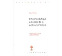 L'herméneutique à l'école de la phénoménologie