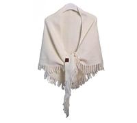 LHEZXS Mantón Triangular Tejido De Lana Gruesa, Cálido Y Resistente Al Frío, para Invierno para Mujer-Blanco