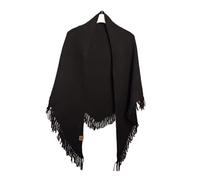 LHEZXS Mantón Triangular Tejido De Lana Gruesa, Cálido Y Resistente Al Frío, para Invierno para Mujer-Negro