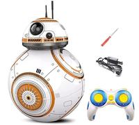 LHFD 2.4G Robot de Control Remoto Inteligente Star Wars Upgrade RC BB8 Robot con música Sonido Figura de acción Juguetes de Regalo Bola BB-8 para niños