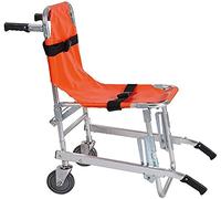 LHGXQ-Dp Silla De Escalera Aleación Aluminio, Silla Evacuación De Bombero Ambulancia Plegable Liviana, Pacientes Bajada En Casa con Camilla Escalera Metastásica,Naranja,69 * 52 * 90CM