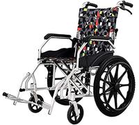 LHGXQ-Dp Silla Ruedas Sillas Ruedas Plegables, Ligeras,Autopropulsadas con Frenos Auxiliares,Silla Ruedas Ancianos Discapacitados,Silla Ruedas Plegable Portátil,Negro,90CM