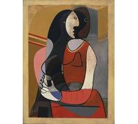 LHHJF LJHFA Clásico Pablo Picasso Cubismo Póster Retrato Femenino Arte de Pared Pablo Picasso Pintura en Lienzo e Impresiones Decoración del hogar Cuadro 50x70cmx1 Sin Marco