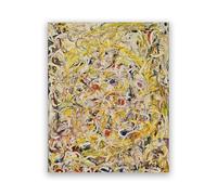 LHHJF LJHFA Expresionismo Jackson Pollock Póster Arte Abstracto de Pared Jackson Pollock Pintura en Lienzo e Impresiones Nórdico Decoración del hogar Cuadro de Pared 50x70cm Sin Marco