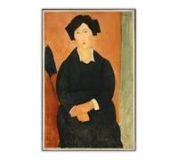 LHHJF LJHFA Famoso Amedeo Modigliani Póster《La Mujer Italiana》Arte De Pared Amedeo Modigliani Pintura De Lienzo E Impresiones Decoración Del Hogar Cuadro 50x80cm Sin Marco