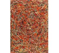 LHHJF LJHFA Famoso póster de Jackson Pollock con estética Abstracta Arte de Pared Jackson Pollock Pintura en Lienzo e Impresiones decoración nórdica para el hogar 50x70cm sin Marco