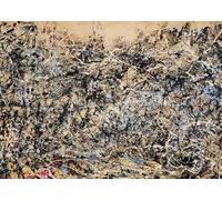 LHHJF LJHFA Famoso póster de Jackson Pollock con estética Abstracta Arte de Pared Jackson Pollock Pintura en Lienzo e Impresiones decoración nórdica para el hogar 50x70cm sin Marco