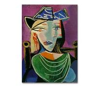 LHHJF LJHFA Famoso póster de Pablo Picasso abstracto arte de pared vintage pintura en lienzo de Pablo Picasso e impresiones decoración de sala de estar para el hogar 50x70cmx1 sin marco