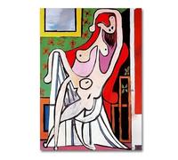 LHHJF LJHFA Pablo Picasso Minimalismo Poster Figura Arte de pared vintage Pablo Picasso Pintura en lienzo e impresiones Decoración de la sala de estar del hogar 50x70cm Sin marco