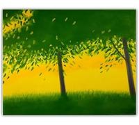 LHHJF LJHFA Póster de Alex Katz Pintura en Lienzo de Campo Dorado Arte Abstracto de Paisaje de Pared Alex Katz Prints Decoración de Sala de Estar para el hogar 50x70cmx1 Sin Marco