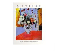 LHHJF LJHFA Póster de Henri Matisse Jarrón retro Naturaleza muerta Arte mural e impresiones Pintura moderna de lienzo de Henri Matisse Decoración del hogar Imagen mural 40x60cmx1 Sin marco