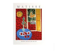 LHHJF LJHFA Póster de Henri Matisse Jarrón retro Naturaleza muerta Arte mural e impresiones Pintura moderna de lienzo de Henri Matisse Decoración del hogar Imagen mural 40x60cmx1 Sin marco
