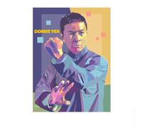 LHHJF LJHFA Póster de Kung Fu Chino Ip Man Donnie Yen Arte de Pared Wing Chun Master Pintura en Lienzo e Impresiones Decoración del Hogar de Moda 50x70cmx1 Sin Marco
