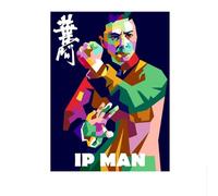 LHHJF LJHFA Póster de Kung Fu Chino Ip Man Donnie Yen Arte de Pared Wing Chun Master Pintura en Lienzo e Impresiones Decoración del Hogar de Moda 50x70cmx1 Sin Marco