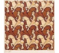 LHHJF LJHFA Póster de M.C. Escher Pintura Abstracta M.C. Escher Arte de Pared en Lienzo e Impresiones Cuadros de Pared Modernos para decoración del hogar de la Sala de Estar 50x50cm Sin Marco