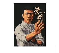 LHHJF LJHFA Póster de maestro de kung fu chino Ip Man Donnie Yen Arte de pared Wing Chun Master Pintura en lienzo e impresiones para decoración del hogar Imagen 50x70cm Sin marco