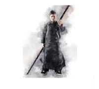 LHHJF LJHFA Póster de maestro de kung fu chino Ip Man Donnie Yen Arte de pared Wing Chun Master Pintura en lienzo e impresiones para decoración del hogar Imagen 50x70cm Sin marco