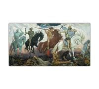 LHHJF LJHFA Póster de Viktor Vasnetsov《Cuatro Jinetes del Apocalipsis》 Arte de Pared Viktor Vasnetsov Pintura en Lienzo Y Grabados Cuadro de decoración del hogar 50x100cm Sin Marco