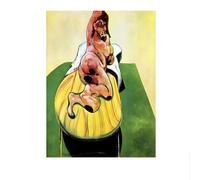 LHHJF LJHFA Póster del cubismo de Francis Bacon Figura abstracta Arte mural de Francis Bacon Pintura y grabados de lienzo Cuadro de decoración nórdica del hogar 50x70cmx1 Sin marco