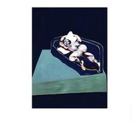 LHHJF LJHFA Póster del cubismo de Francis Bacon Figura abstracta Arte mural de Francis Bacon Pintura y grabados de lienzo Cuadro de decoración nórdica del hogar 50x70cmx1 Sin marco