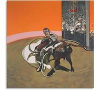 LHHJF LJHFA Póster del famoso artista Francis Bacon Arte abstracto de pared de corrida de toros Pintura y grabados de lienzo de Francis Bacon Cuadro de decoración del hogar 60x60cm Sin marco
