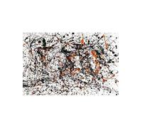 LHHJF LJHFA Póster Minimalista de Jackson Pollock Abstracto Arte Retro para Pared Pintura en Lienzo e Impresiones de Jackson Pollock Decoración nórdica para el hogar Cuadro 50x70cmx1 Sin Marco