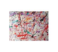 LHHJF LJHFA Póster Minimalista de Jackson Pollock Abstracto Arte Retro para Pared Pintura en Lienzo e Impresiones de Jackson Pollock Decoración nórdica para el hogar Cuadro 50x70cmx1 Sin Marco