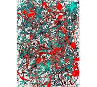 LHHJF LJHFA Póster Minimalista de Jackson Pollock Abstracto Arte Retro para Pared Pintura en Lienzo e Impresiones de Jackson Pollock Decoración nórdica para el hogar Cuadro 50x70cmx1 Sin Marco