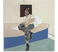 LHHJF LJHFA Póster surrealista de Francis Bacon Personajes raros Arte mural Pintura e impresiones de lienzo de Francis Bacon Imagen de decoración del hogar 60x60cmx1 Sin marco