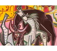 LHHJF LJHFA Pósters famosos de Pablo Picasso Retratos de cubismo Pintura de lienzo Arte mural y grabados de Pablo Picasso Decoración del hogar Cuadro de 40x60cm Sin marco