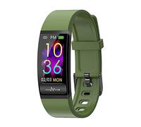 LHHJPULS M8 Banda Hombres Mujeres Inteligente podómetro Contador de Paso de la Pulsera de la Pulsera de la Aptitud de Peg + ECG Inteligente a Prueba de Agua Reloj de Pulsera (Color : Green)