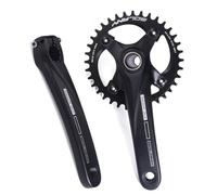 LHHL 170mm MTB Crank Arm Set 34/36T with Narrow Wide Chainring Aluminum Alloy Hollow Integrated Mountain Crankset(36t)
