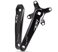 LHHL BTT Cuadrado Cónico Brazo De Manivela 4 Garras Aleación De Aluminio 170mm Izquierda/Derecha Bielas for Cuadradas Bicicleta De Montaña Bielas