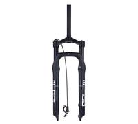 LHHL Horquilla Aire Y Gas Horquilla Suspensión Plegable para Bicicleta 26" Control Remoto Accesorios Ciclismo Freno Disco QR por 4.0 Neumático Negro 2270g(Remote,26inch)