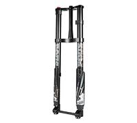 LHHL Horquilla Suspensión Invertida De Doble Hombro 26/27,5/29 Pulgadas Horquilla Aire For Bicicleta De Montaña 160mm Horquilla De Aleación De Aluminio MTB