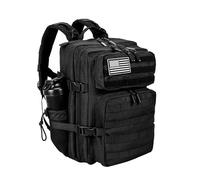 LHI Mochila Militar Táctica Hombre 35L Pequeña Impermeable - Mochila Molle para Senderismo, Supervivencia, Crossfit, Gimnasio, Viaje y Outdoor