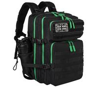LHI Mochila táctica de estilo militar de 45 l con sistema MOLLE, resistente al agua, para senderismo, supervivencia, camping y actividades al aire libre, L, Táctico