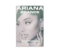 LHIKARQUX Póster de Ariana Grande con diseño de cantante de música vintage, póster artístico y arte de pared, póster moderno para decoración de dormitorio familiar, 12 x 18 pulgadas (30 x 45 cm)