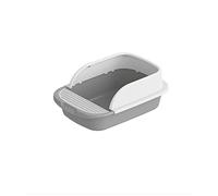 LHJDMHJ Inodoro para Gatos Caja de Arena semicerrada para Gatos Diseño Caja de Arena para Gatos Bandeja para Gatos Mueble para Caja de Arena Cerca Alta Recipiente para Arena para Gatos para Mascota