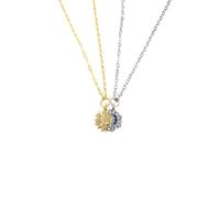 LHJHZDJC Collar ajustable apilable con diseño de luna, sol y estrella para mujeres, niñas, parejas, elegante, conjunto de joyería para boda, fiesta, calle, accesorio para hombres y mujeres, regalo