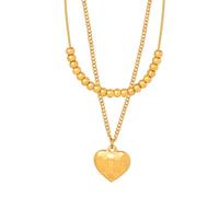 LHJHZDJC Collar con colgante de acero inoxidable para mujer, con cuentas de acero inoxidable a cuadros, doble colgante, diseño peculiar, personalidad, accesorios para niñas, amigos, unisex, uso diario