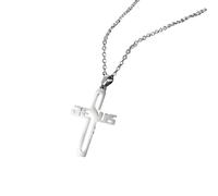 LHJHZDJC Collar con colgante de cruz de iglesia rezando a la moda para mujer, collar de cadena, accesorio de ropa de calle para hombres y mujeres, regalo casual