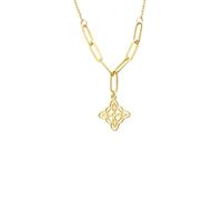 LHJHZDJC Collar con colgante de nudo de bruja para hombres y mujeres, para uso diario, gargantilla de color dorado, amuleto vintage, joyería de brujería, gran regalo para ella y él