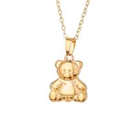 LHJHZDJC Collar con colgante de oso, diseño de nicho de temperamento moderno, cadena de clavícula de lujo, nicho de lujo, collar con colgante de alta gama, regalo para ella