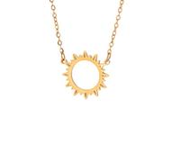 LHJHZDJC Collar con colgante de sol para hombres y mujeres, para uso diario, collar con colgante de sol, gargantilla geométrica, poderosa, joyería de moda, boda, gran regalo para ella y él