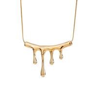 LHJHZDJC Collar de acero de titanio galvanizado de alta gama para mujer, temperamento ligero de lujo es versátil y diseño de nicho exquisita cadena de clavícula para mujer, regalo para ella