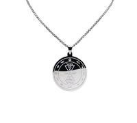 LHJHZDJC Collar de cadena de ley para mujer, diseño del tercer pentáculo de Venus, talismán para amor, llave de Salomón, amuleto, joyería, accesorio de calle, para hombres y mujeres, regalo casual