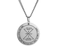 LHJHZDJC Collar largo con amuleto de la llave de Salomón para mujer, primer segundo, quinto séptimo pentáculo de Júpiter, Venus Mar, collares de joyería, accesorio de ropa de calle para hombres y